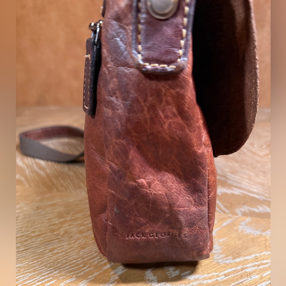Jack Georges Leather Crossbody Purse - Picture 4 of 16